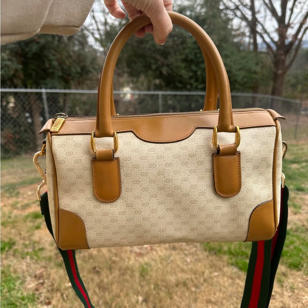 PRISTINE Vintage GUCCI GG Boston Bag - No Peeling - COA Included AUTHENTICATED - Picture 10 of 15